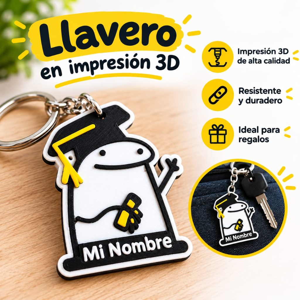 Llavero stickman graduación