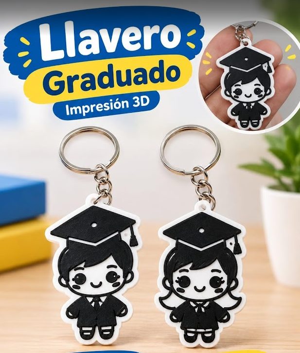 Llavero graduacion varon y mujer